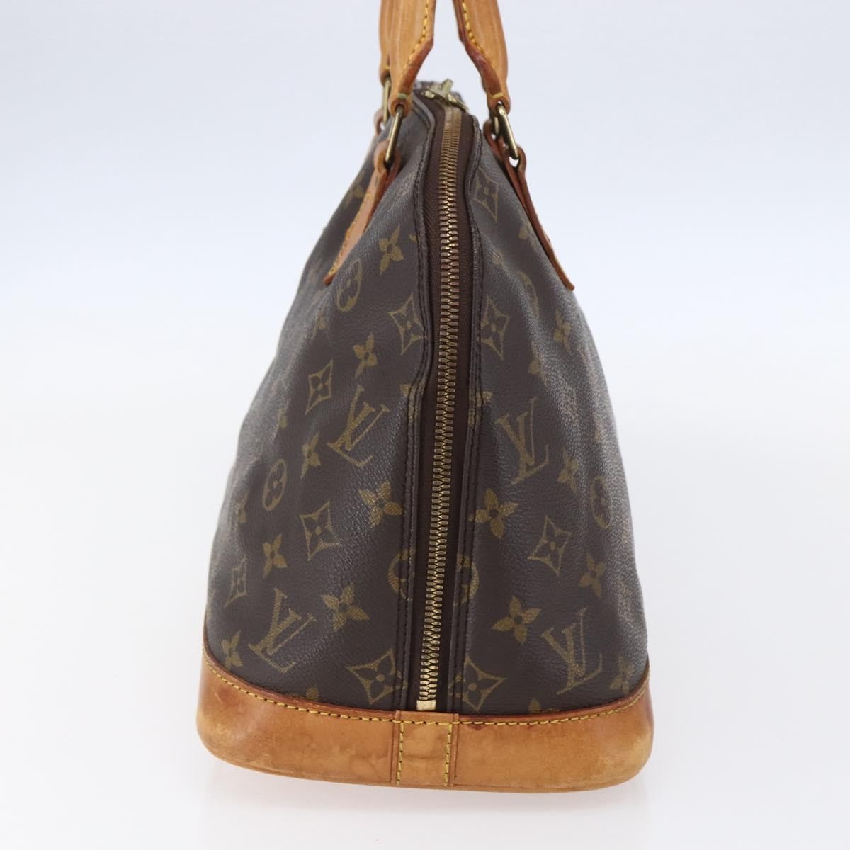 Louis Vuitton Vintage Alma Handbag Monogram Canvas Brown Canvas Handbag (Authentic Pre-Loved)