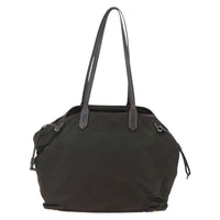 Prada Open Tote Tessuto Khaki Nylon Tote Bag Bag (Pre-Loved)