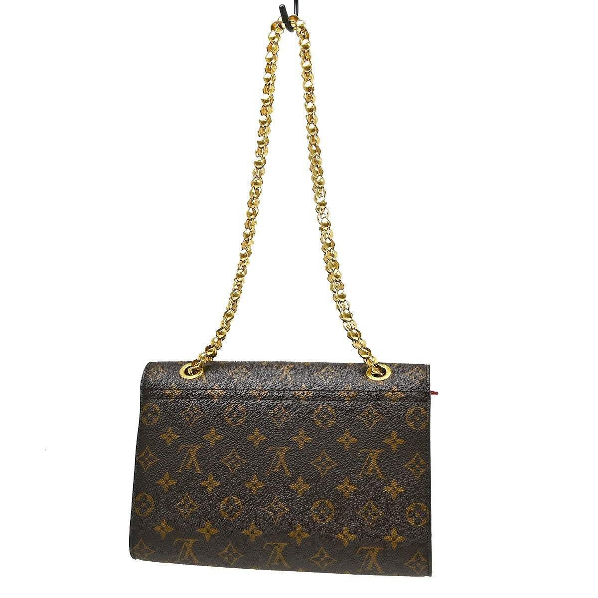 Louis Vuitton Louis Vuitton Victoire Handbag Monogram Canvas And Leather Brown Canvas Shoulder Bag Bag (Authentic Pre-Loved)