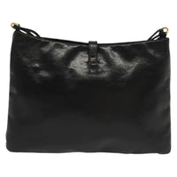 Prada Prada Bow Shoulder Bag Vernice Saffiano Leather Black Leather Bag (Pre-Loved)