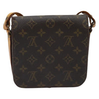 Louis Vuitton Cartouchiere Handbag Monogram Canvas Brown Canvas Shoulder Bag Bag (Pre-Loved)