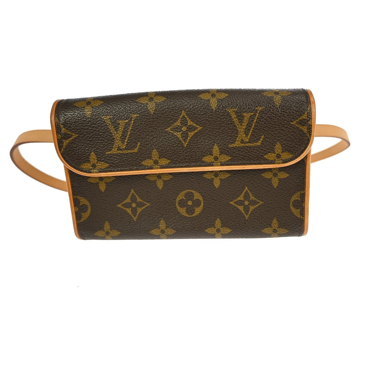 Louis Vuitton Louis Vuitton Florentine Waist Bag Monogram Canvas Brown Canvas Clutche & Pouche Bag (Authentic Pre-Loved)