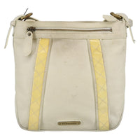 Burberry Vintage Shoulder Bag Leather White Leather Shoulder Bag Bag (Authentic Pre-Loved)