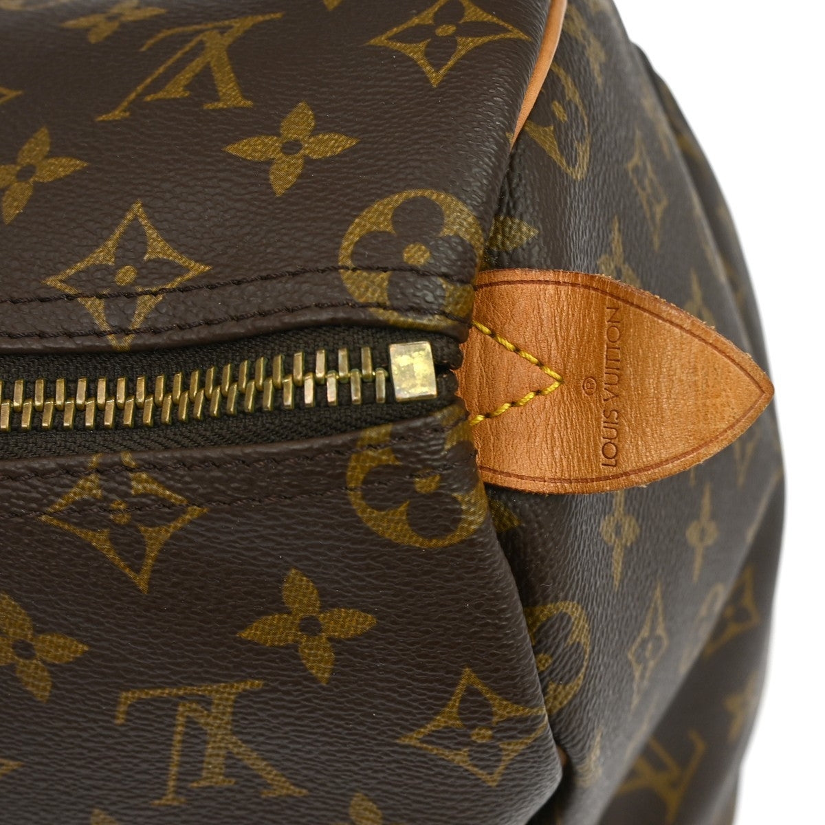 Louis Vuitton Keepall Bag Monogram Canvas Brown Canvas Travel Bag Bag (Authentic Pre-Loved)