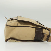 Prada Vintage Shoulder Bag Canvas Beige Canvas Shoulder Bag Bag (Authentic Pre-Loved)