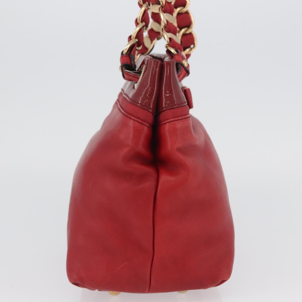 Salvatore Ferragamo Vala Tote Leather Red Leather Tote Bag Bag (Pre-Loved)