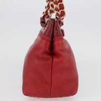 Salvatore Ferragamo Vala Tote Leather Red Leather Tote Bag Bag (Pre-Loved)