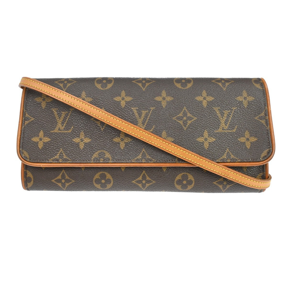 Louis Vuitton Louis Vuitton Twin Handbag Monogram Canvas Brown Canvas Clutche & Pouche Bag (Pre-Loved)