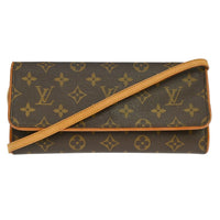 Louis Vuitton Louis Vuitton Twin Handbag Monogram Canvas Brown Canvas Clutche & Pouche Bag (Authentic Pre-Loved)