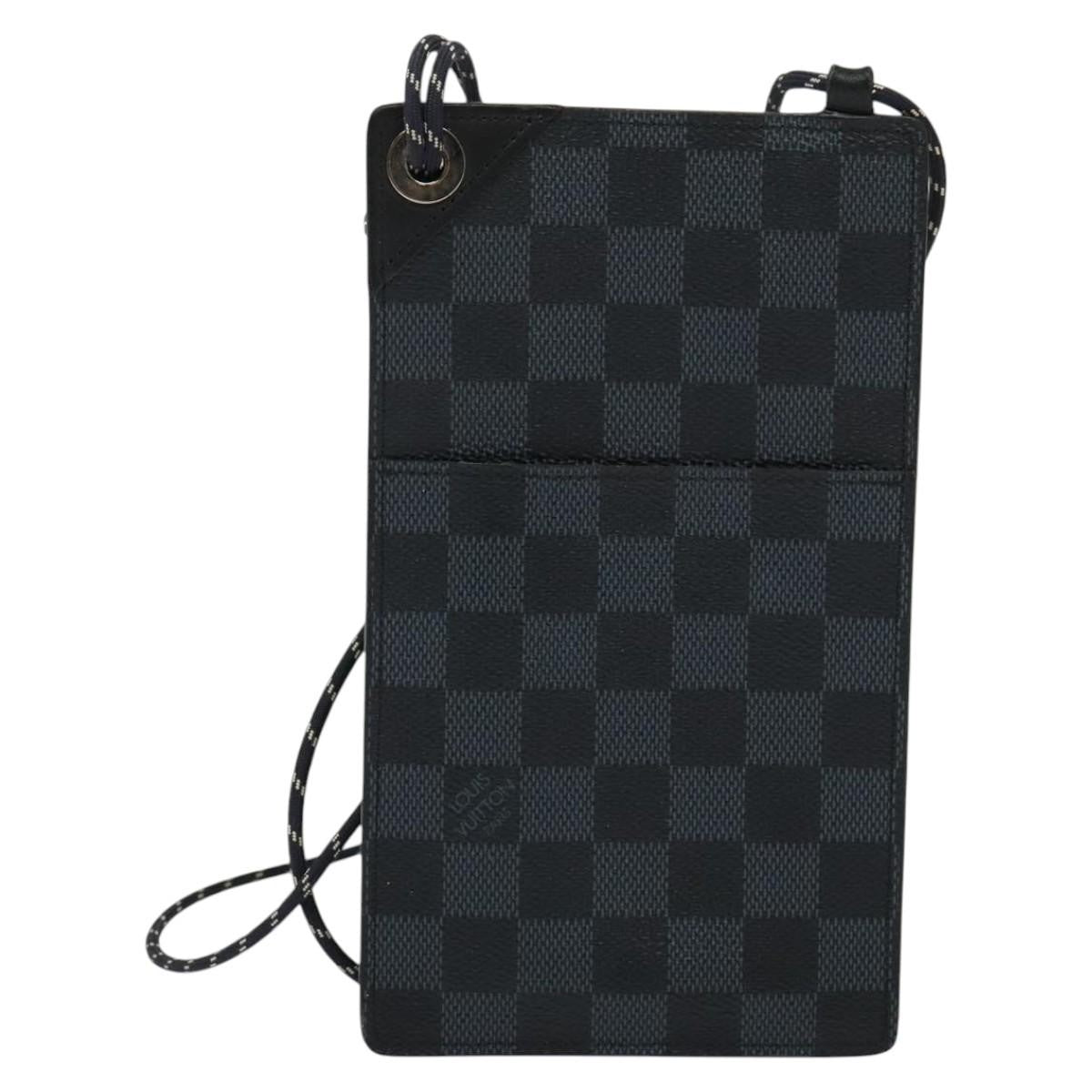 Louis Vuitton Pochette Phone Damier Graphite Canvas Gray Canvas Shoulder Bag Bag (Authentic Pre-Loved)