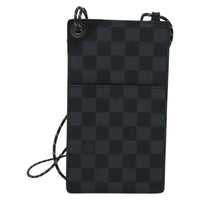 Louis Vuitton Pochette Phone Damier Graphite Canvas Gray Canvas Shoulder Bag Bag (Authentic Pre-Loved)