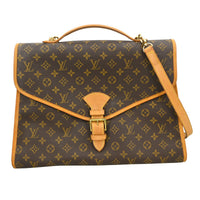 Louis Vuitton Louis Vuitton Beverly Briefcase Monogram Canvas Brown Canvas Briefcase Bag (Authentic Pre-Loved)