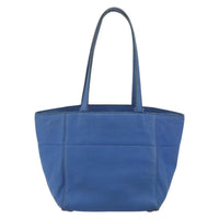 Prada Tote Vitello Daino Vitello Daino Blue Leather Tote Bag Bag (Pre-Loved)