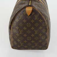 Louis Vuitton Keepall Bag Monogram Canvas Brown Canvas Travel Bag Bag (Authentic Pre-Loved)