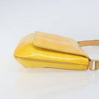 Louis Vuitton Thompson Street Handbag Monogram Vernis Yellow Patent_Leather Shoulder Bag Bag (Pre-Loved)