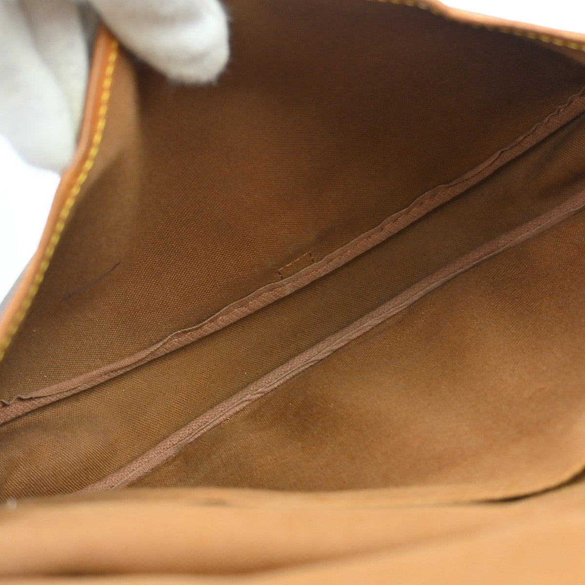 Louis Vuitton Louis Vuitton Saumur Handbag Monogram Canvas Brown Canvas Shoulder Bag Bag (Pre-Loved)