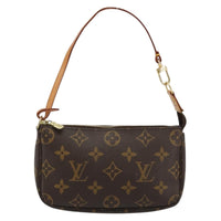 Louis Vuitton Mini Pochette Accessoires Canvas Brown Canvas Clutche & Pouche Bag (Pre-Loved)
