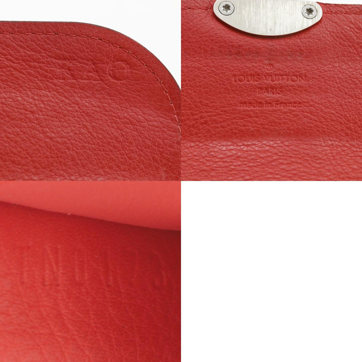 Louis Vuitton Iris Wallet Mahina Leather Red Leather Wallets Accessory (Pre-Loved)