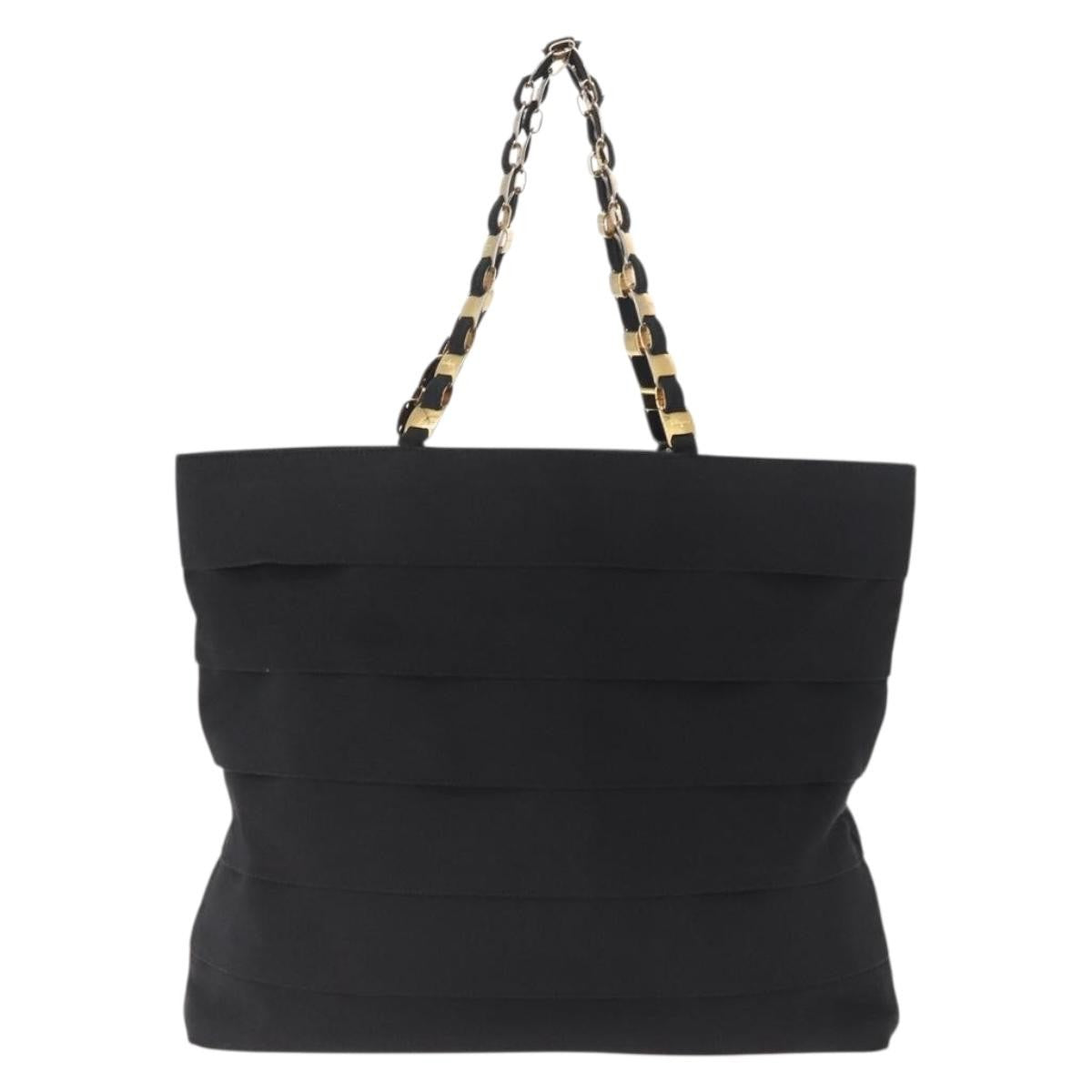 Salvatore Ferragamo Salvatore Ferragamo Vala Tote Canvas Black Canvas Tote Bag Bag (Pre-Loved)