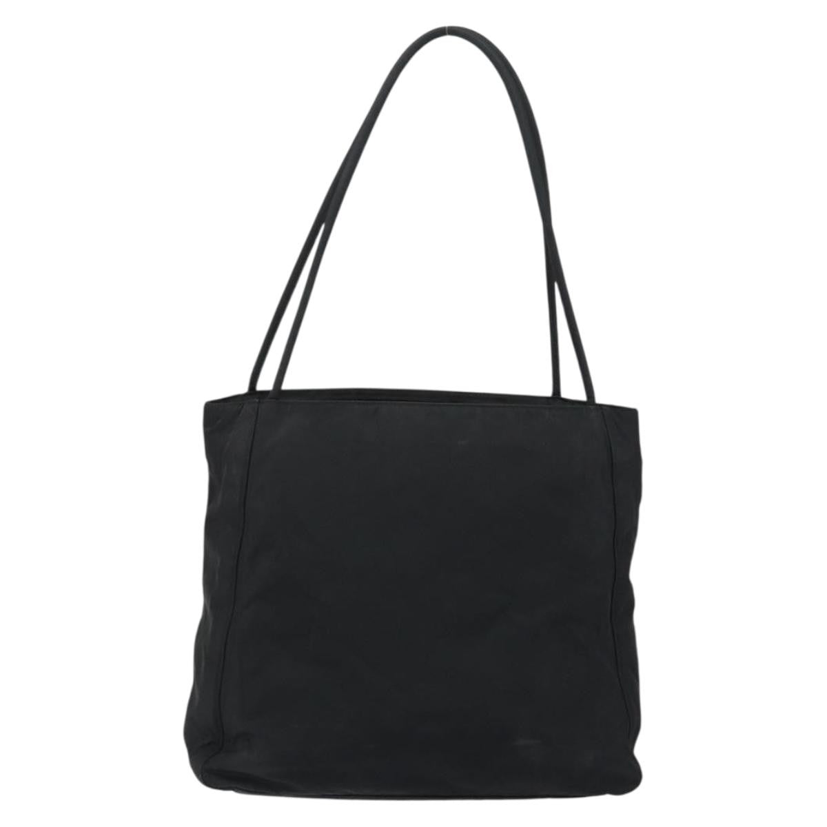 Prada Vintage Tote Tessuto Black Nylon Tote Bag Bag (Authentic Pre-Loved)