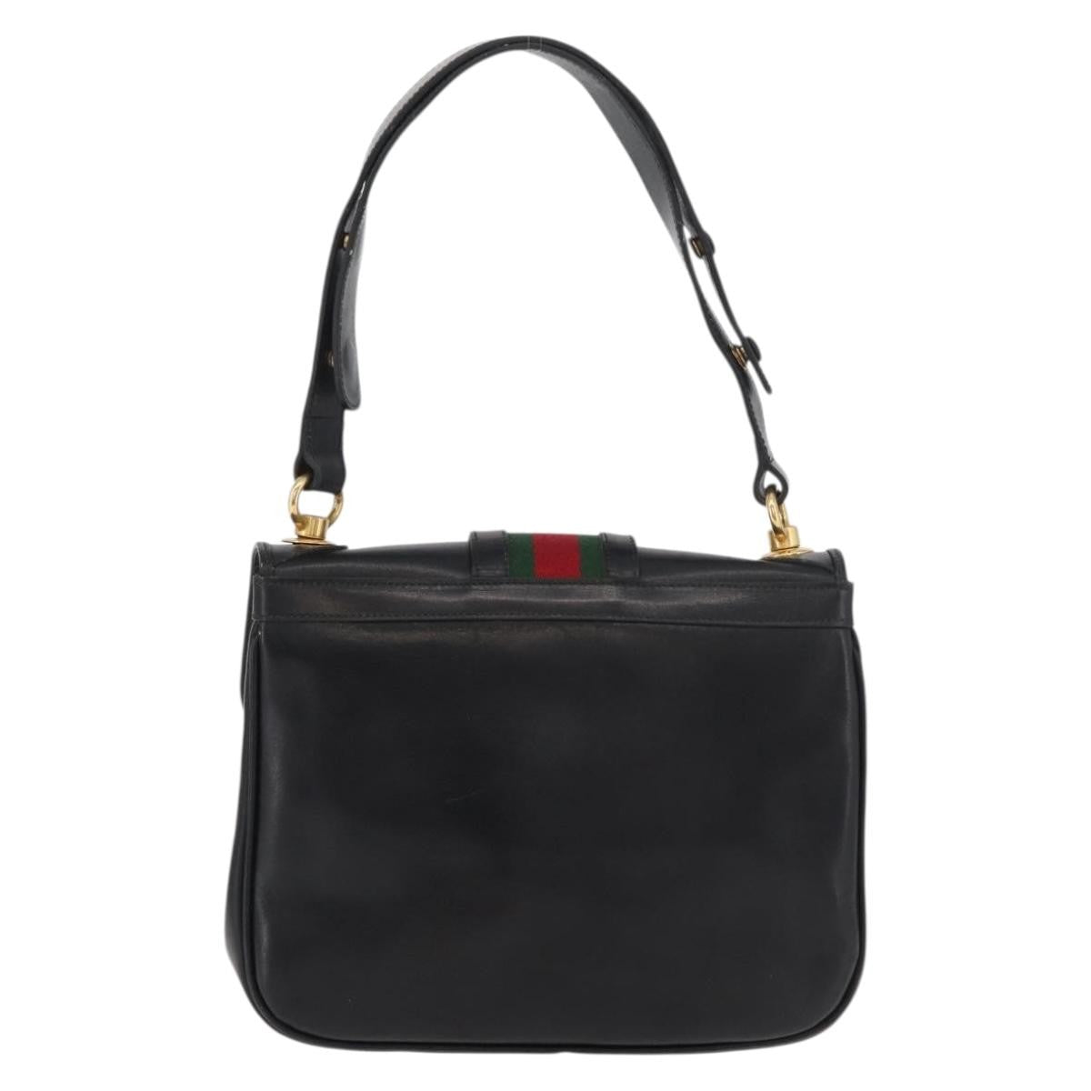 Gucci Sherry Line Shoulder Bag Leather Multicolour Leather Handbag (Authentic Pre-Loved)