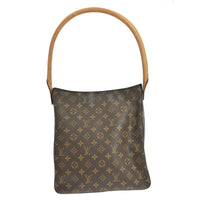 Louis Vuitton Monogram Looping Handbag Monogram Canvas Brown Canvas Shoulder Bag Bag (Authentic Pre-Loved)