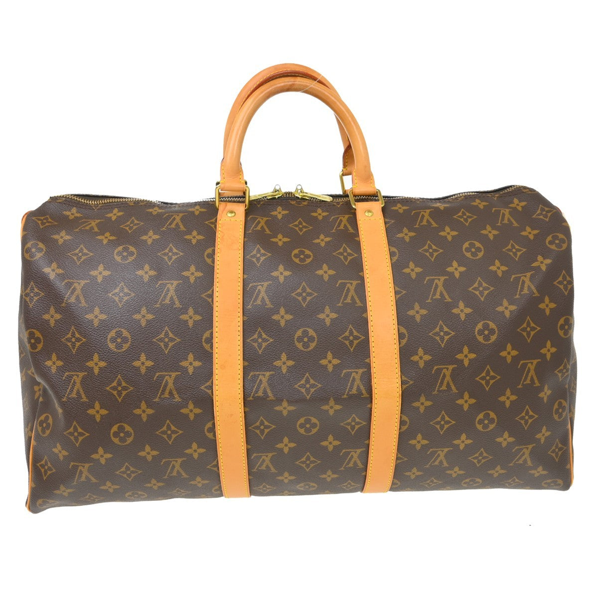 Louis Vuitton Louis Vuitton Keepall Bag Monogram Canvas Brown Canvas Travel Bag Bag (Authentic Pre-Loved)