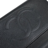 Chanel Timeless Cc French Wallet Caviar Black Calfskin Wallets Accessory (Authentic Pre-Loved)