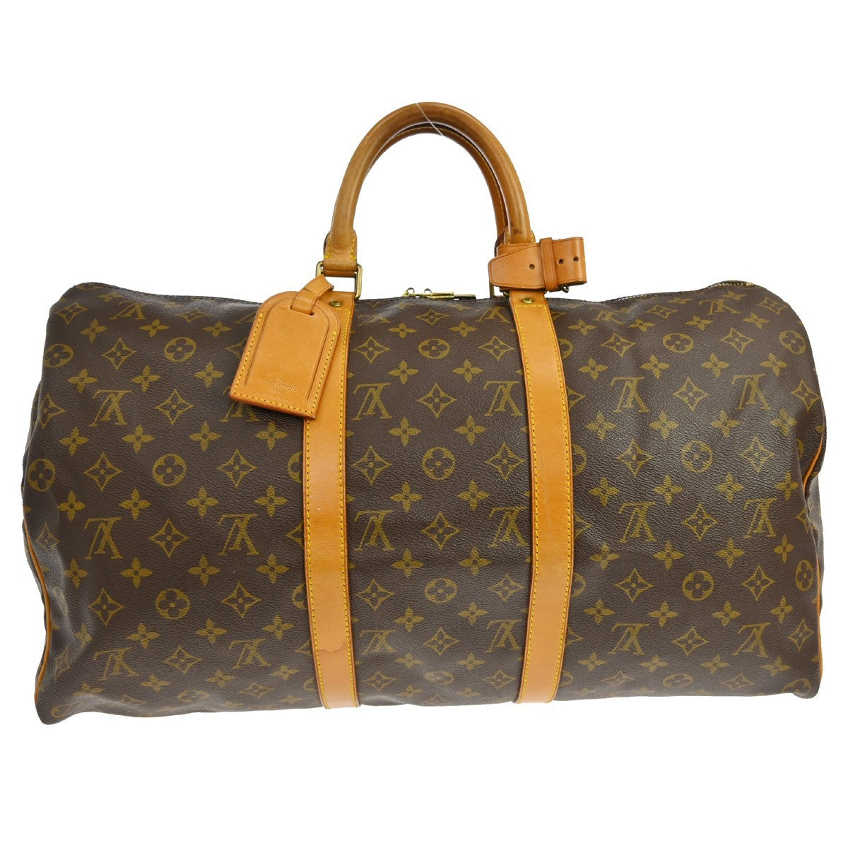 Louis Vuitton Louis Vuitton Keepall Bag Monogram Canvas Brown Canvas Travel Bag Bag (Authentic Pre-Loved)