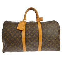 Louis Vuitton Louis Vuitton Keepall Bag Monogram Canvas Brown Canvas Travel Bag Bag (Authentic Pre-Loved)