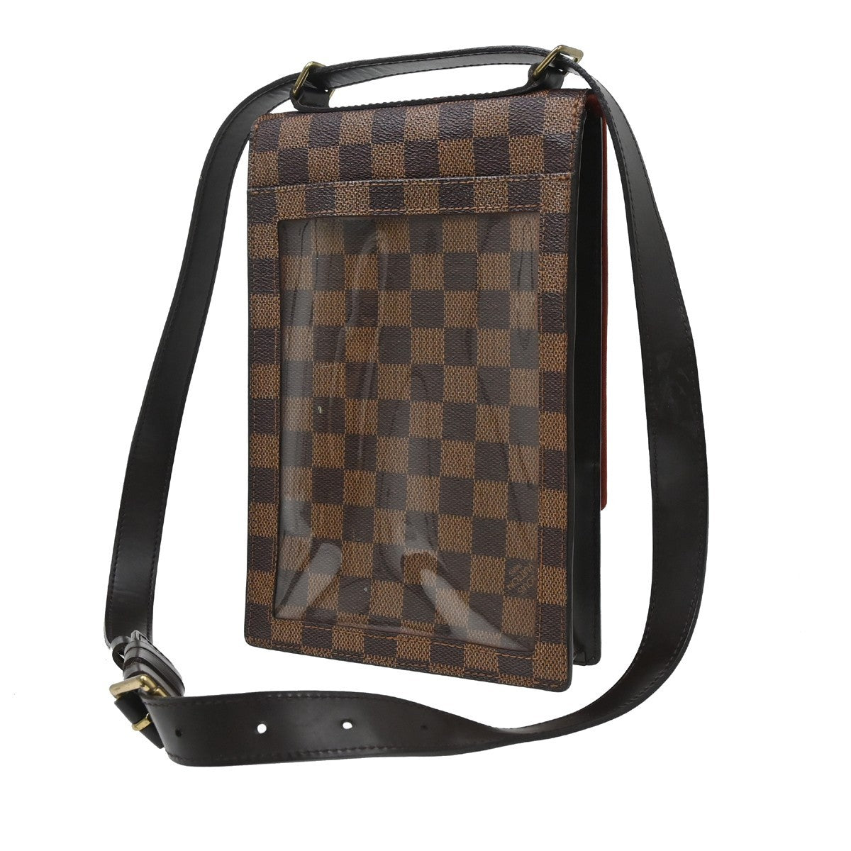 Louis Vuitton Louis Vuitton Portobello Messenger Damier Brown Canvas Clutche & Pouche Bag (Authentic Pre-Loved)