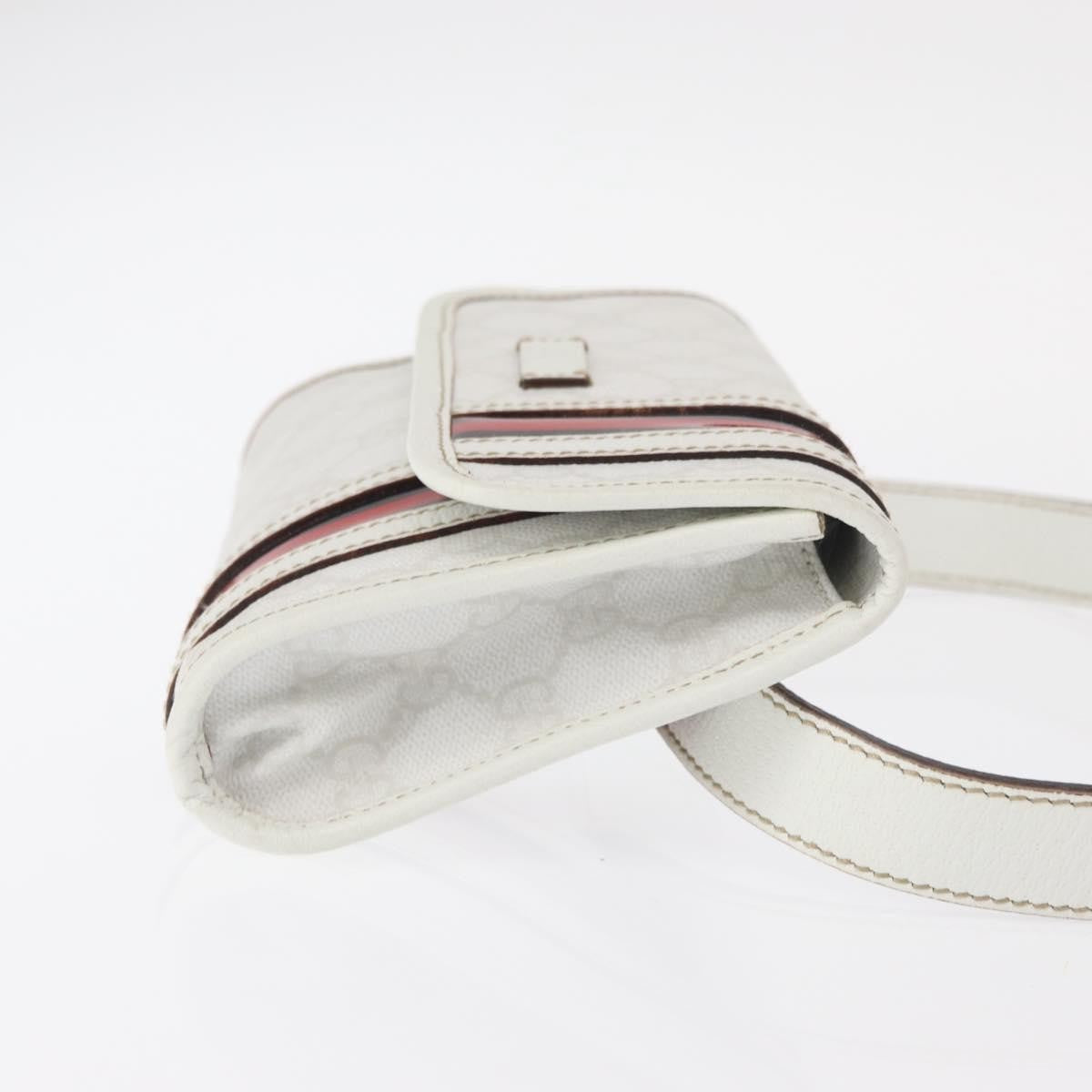 Gucci Sherry Line Waist Bag Gg Canvas White Canvas Shoulder Bag Bag (Authentic Pre-Loved)