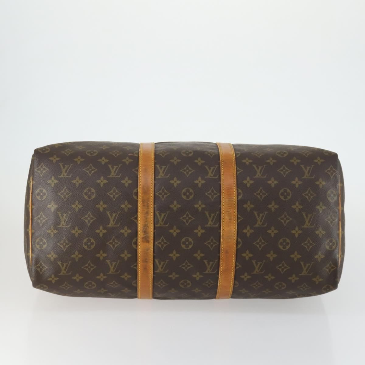 Louis Vuitton Keepall Bag Monogram Canvas Brown Canvas Travel Bag Bag (Pre-Loved)