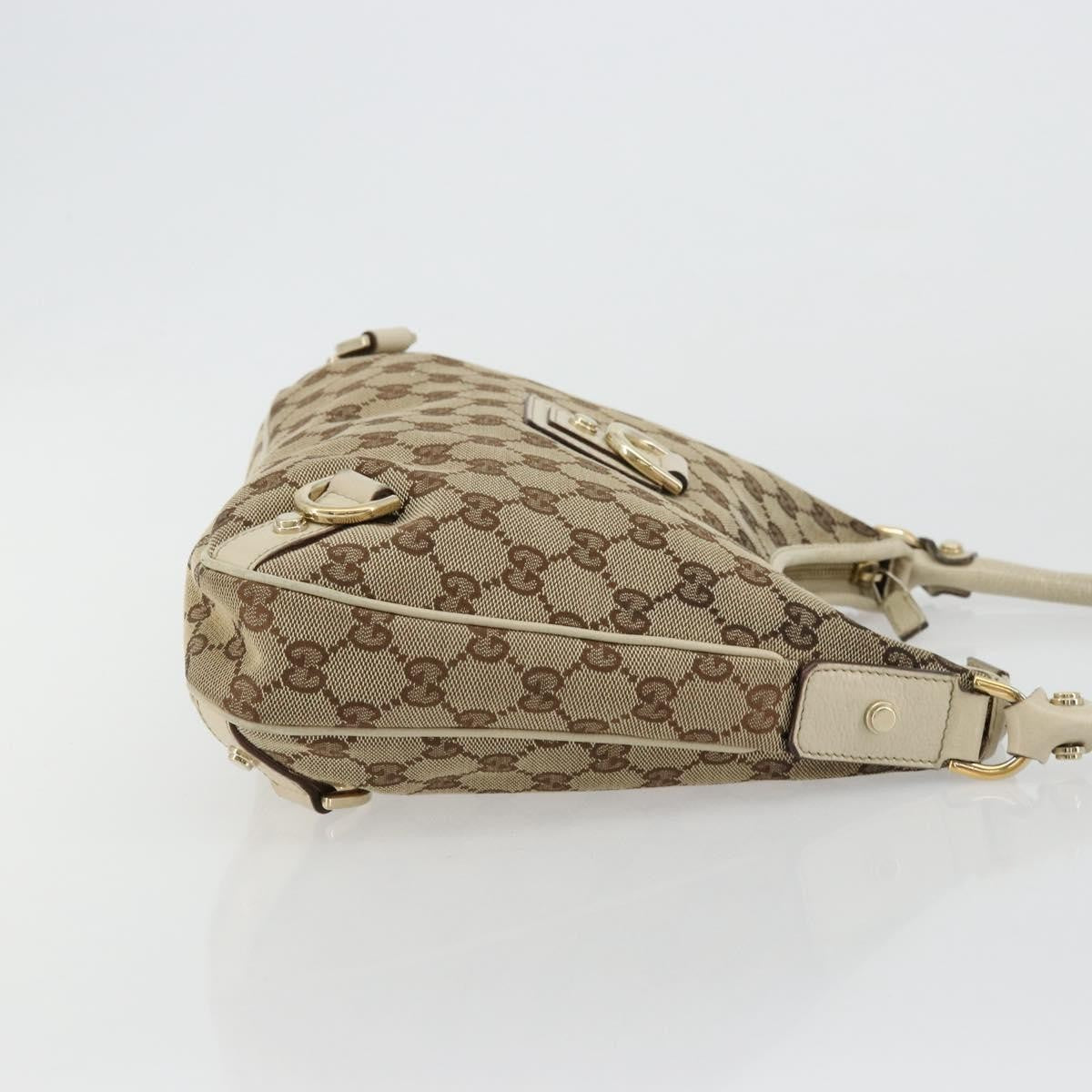 Gucci Abbey Shoulder Bag Gg Canvas Beige Canvas Shoulder Bag Bag (Pre-Loved)