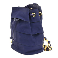 Salvatore Ferragamo Vara Chain Backpack Canvas Purple Canvas Backpack Bag (Authentic Pre-Loved)