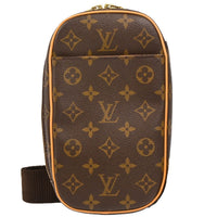 Louis Vuitton Pochette Gange Monogram Canvas Brown Canvas Clutche & Pouche Bag (Authentic Pre-Loved)