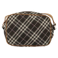 Burberry Nova Check Blue Label Canvas Brown Canvas Shoulder Bag Bag (Pre-Loved)