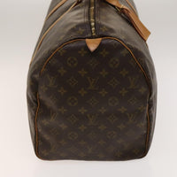 Louis Vuitton Keepall Bag Monogram Canvas Brown Canvas Travel Bag Bag (Authentic Pre-Loved)