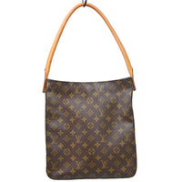 Louis Vuitton Monogram Looping Handbag Monogram Canvas Brown Canvas Shoulder Bag Bag (Pre-Loved)