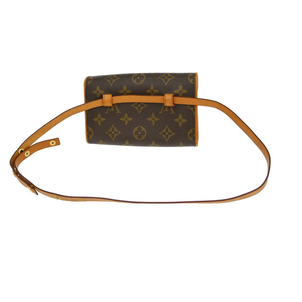 Louis Vuitton Louis Vuitton Florentine Waist Bag Monogram Canvas Brown Canvas Clutche & Pouche Bag (Pre-Loved)