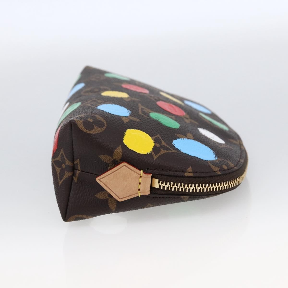 Louis Vuitton Cosmetic Pouch Yayoi Kusama Painted Dots Monogram Canvas Multicolour Canvas Clutche & Pouche Bag (Pre-Loved)