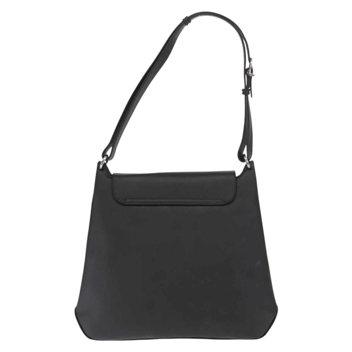 Salvatore Ferragamo Vala Shoulder Bag Leather Black Leather Shoulder Bag Bag (Pre-Loved)