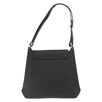 Salvatore Ferragamo Vala Shoulder Bag Leather Black Leather Shoulder Bag Bag (Pre-Loved)