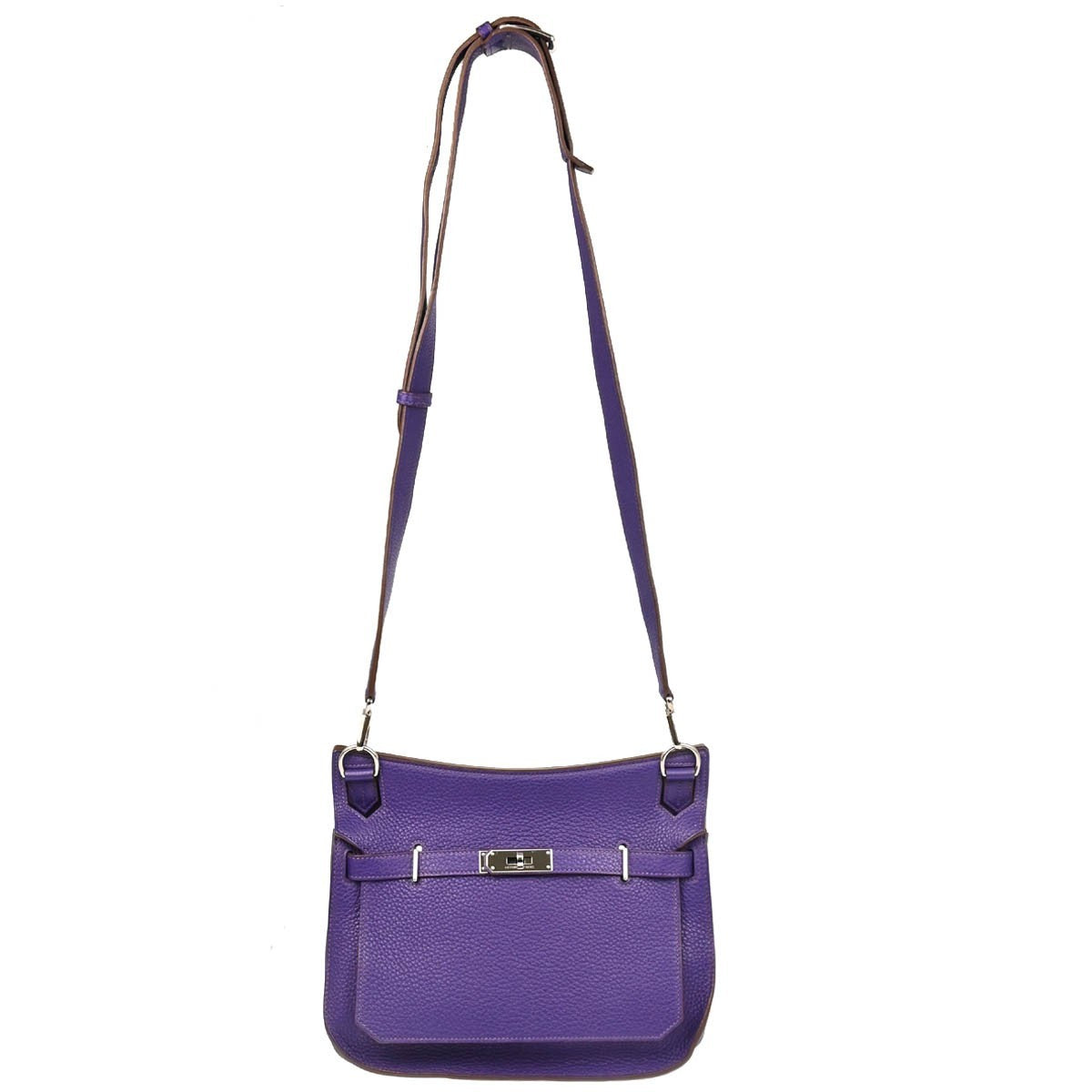 Hermes Jypsiere Bag Clemence Blue Leather Shoulder Bag Bag (Authentic Pre-Loved)