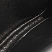 Hermes Halzan Bag Clemence Black Leather Tote Bag Bag (Authentic Pre-Loved)