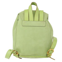 Salvatore Ferragamo Gancini Backpack Suede Green Suede Backpack Bag (Authentic Pre-Loved)
