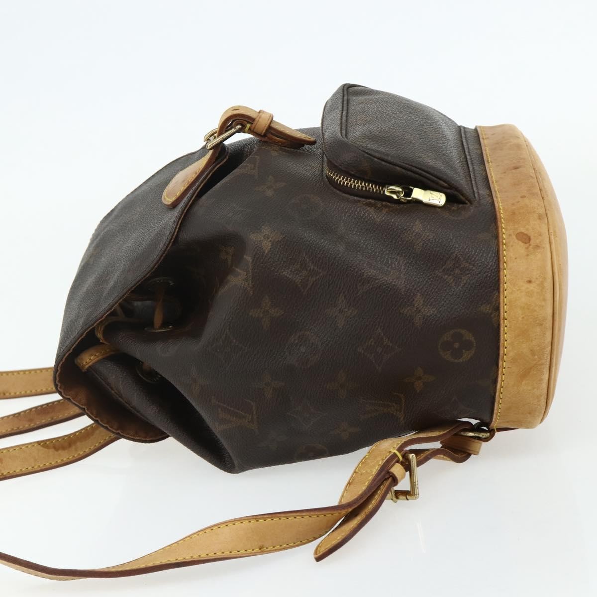 Louis Vuitton Vintage Montsouris Backpack Monogram Canvas Brown Canvas Backpack Bag (Authentic Pre-Loved)