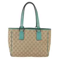 Gucci Open Tote Gg Canvas Beige Canvas Tote Bag Bag (Pre-Loved)