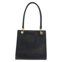 Salvatore Ferragamo Gancini Shoulder Bag Leather Navy Leather Shoulder Bag Bag (Authentic Pre-Loved)