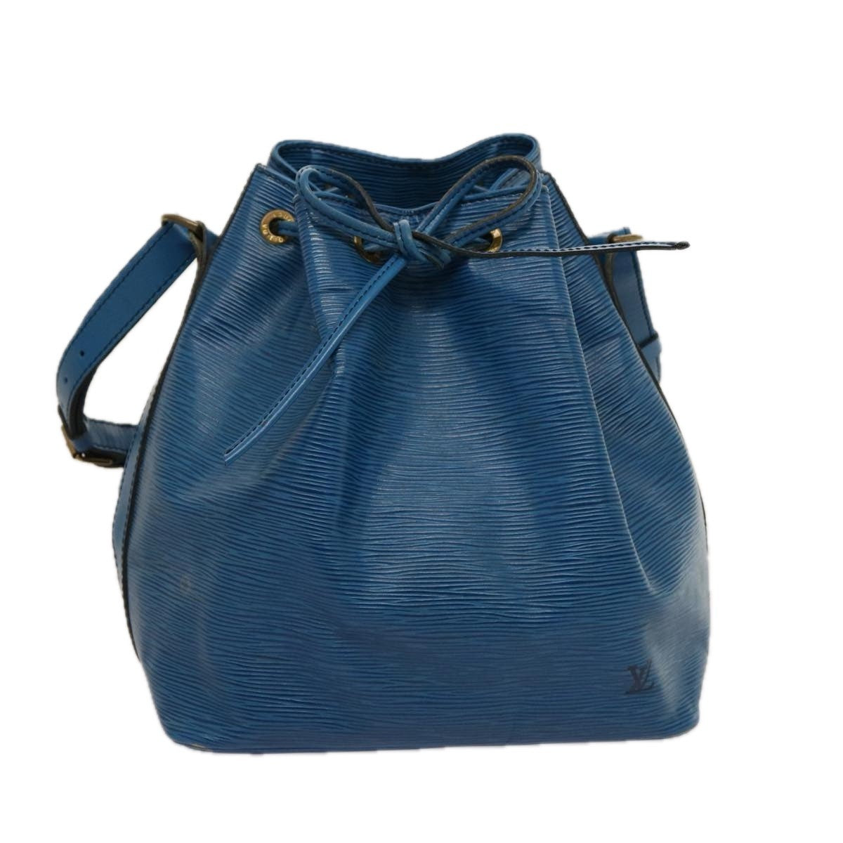Louis Vuitton Louis Vuitton Petit Noe Handbag Epi Leather Blue Leather Shoulder Bag Bag (Pre-Loved)